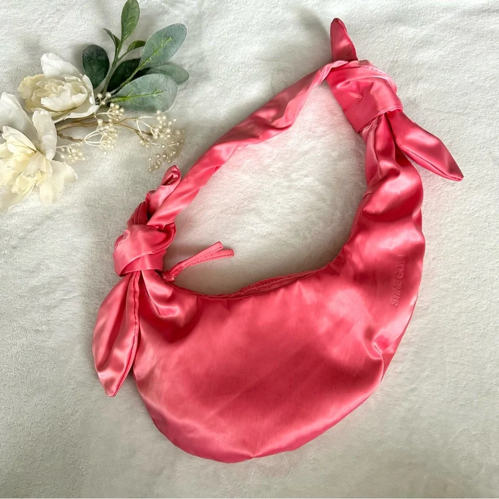 STINE GOYA Julius 1640 Pink Satin hobo bag